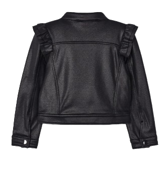 Mayoral Girls Age 4 Faux Leather Look Fabric Biker Style Jacket