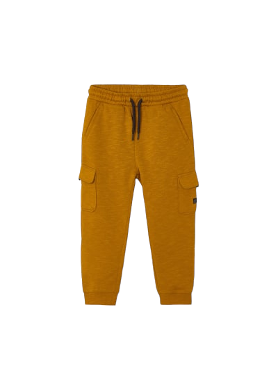 Boys yellow online jogging bottoms