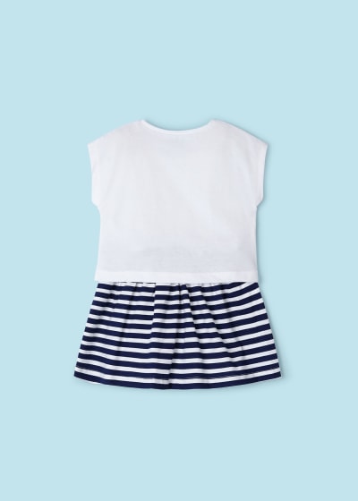 Mayoral Girls Age 4 Printed Top and Skirt Set 3958-49