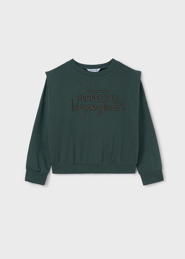 Mayoral Girls Age 8 Embroidered Sweatshirt 7468-20