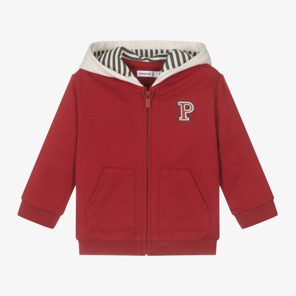 Mayoral 12 Month Boys Red Panda Hoodie 2473 31