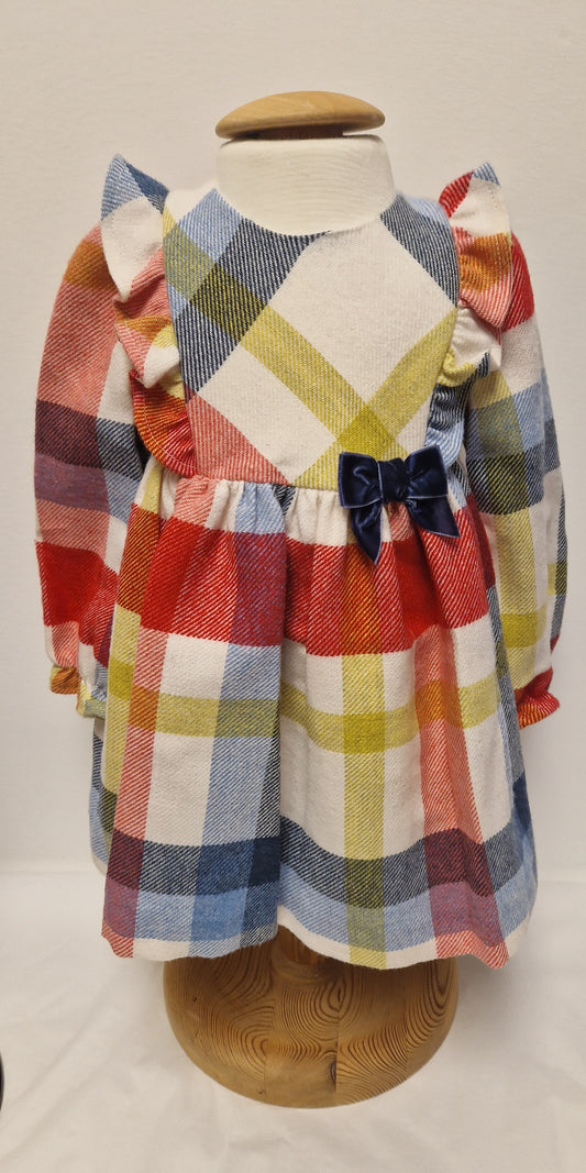 Mayoral Check Dress Girls Age 12 Months