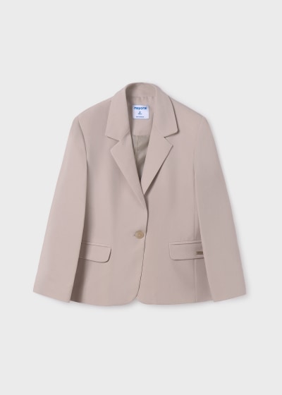 Mayoral Girls Age 8 Crepe Shorts & Blazer Suit