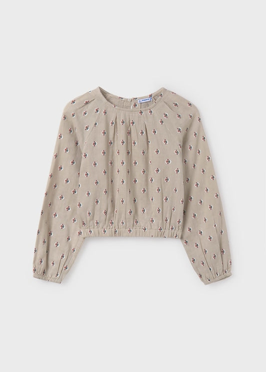 Mayoral Age 8 Printed Blouse 7191-15